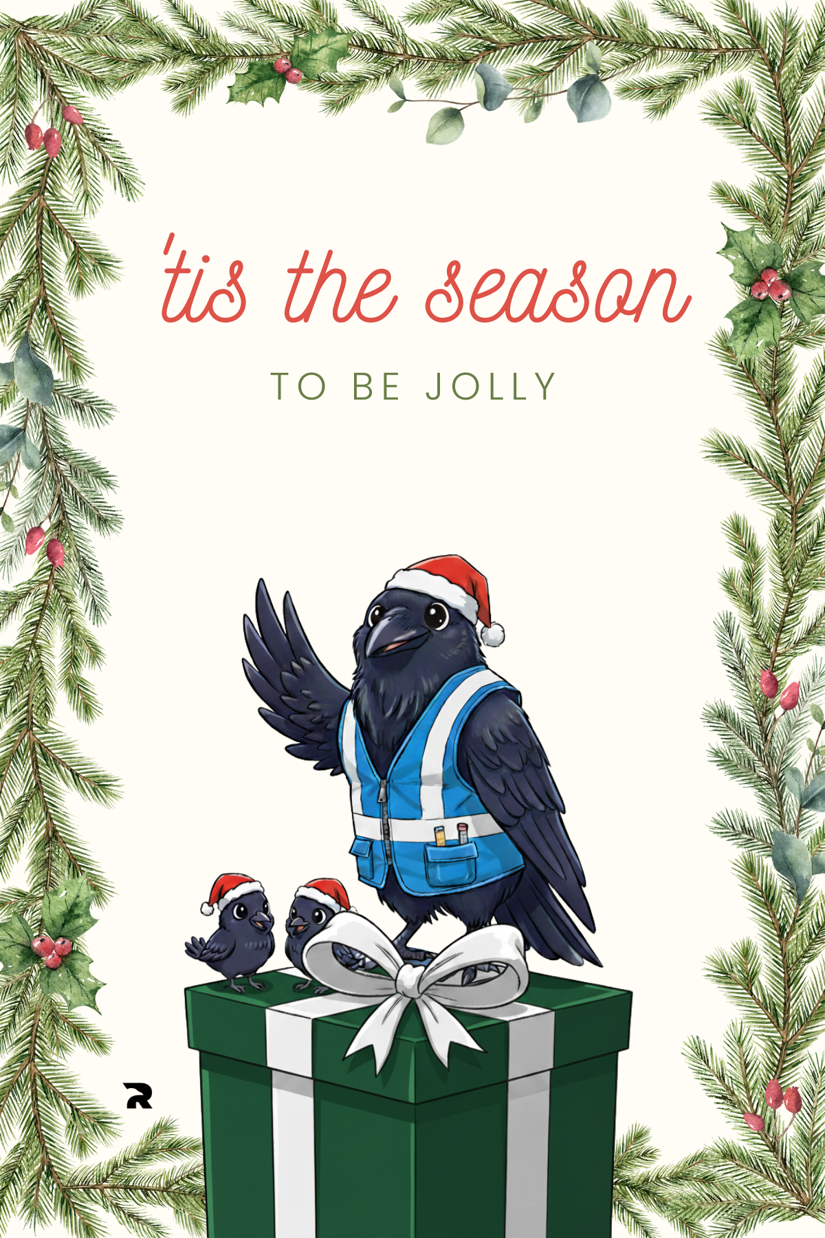 Raiven Thank You Christmas Card